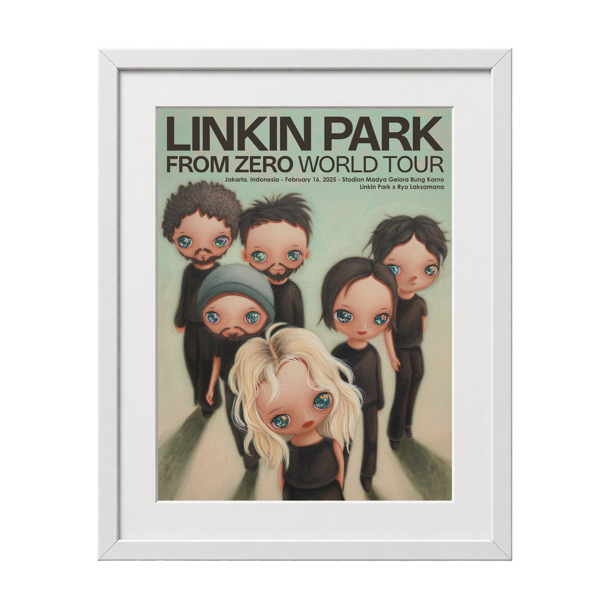 Framed FZ 2025 Tour Jakarta Poster (Feb 16th) - Ryo Laksamana