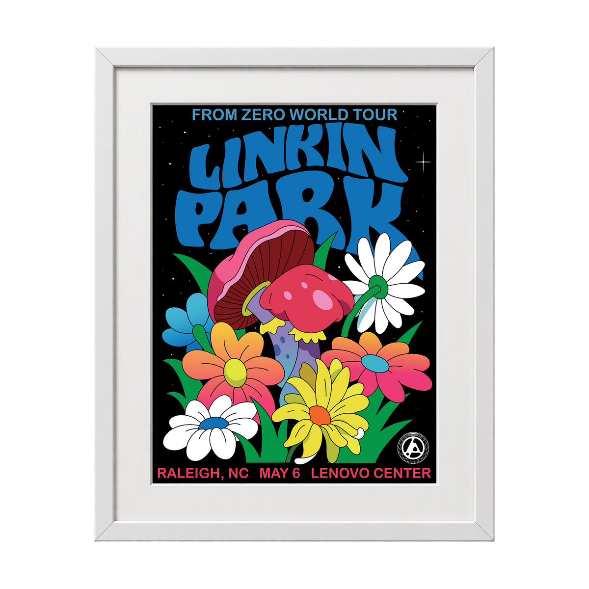 Framed FZ 2025 Tour Raleigh Poster (May 6th) with CoA - DABSMYLA