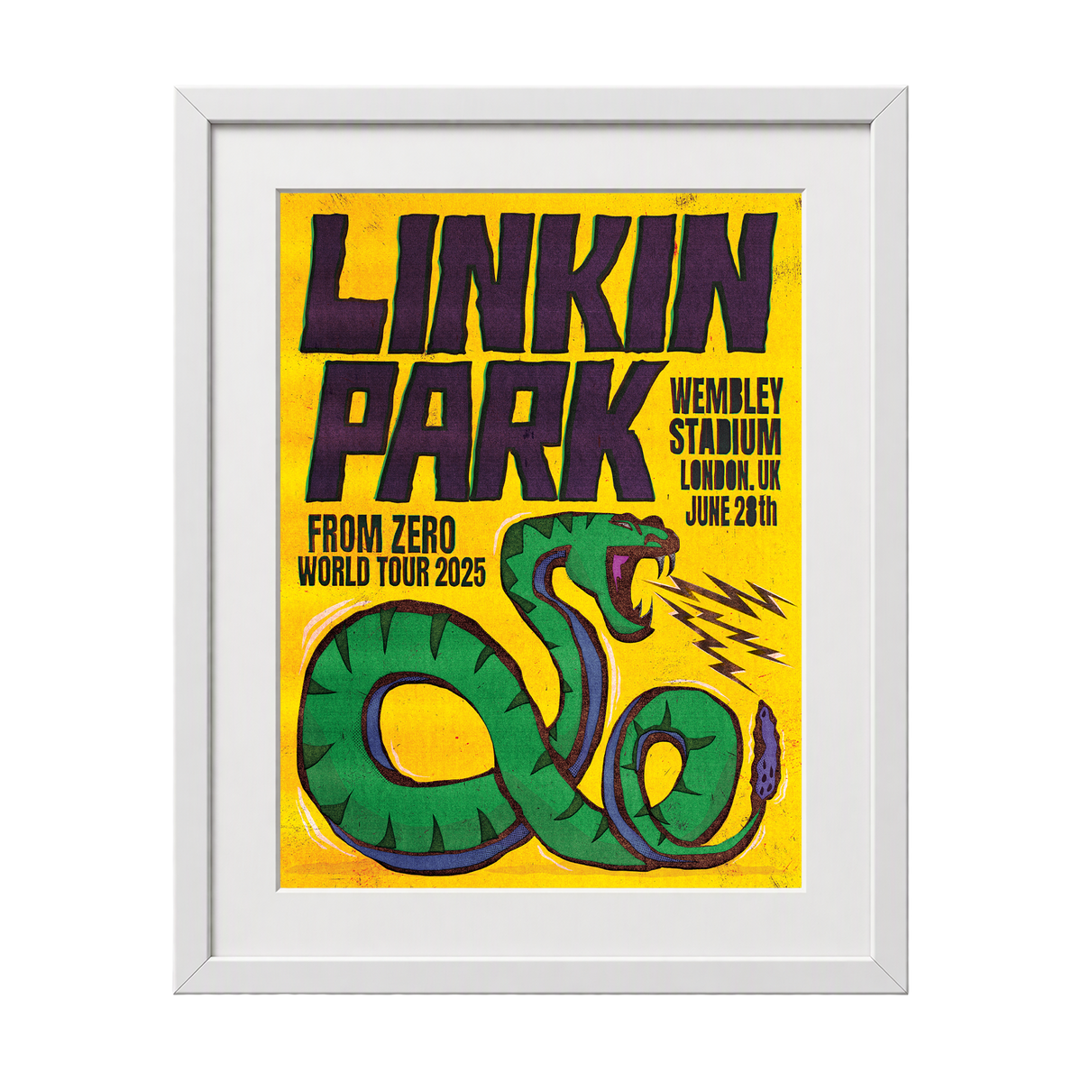 Framed FZ 2025 Tour London Poster (June 28th) with CoA - Paul Insect