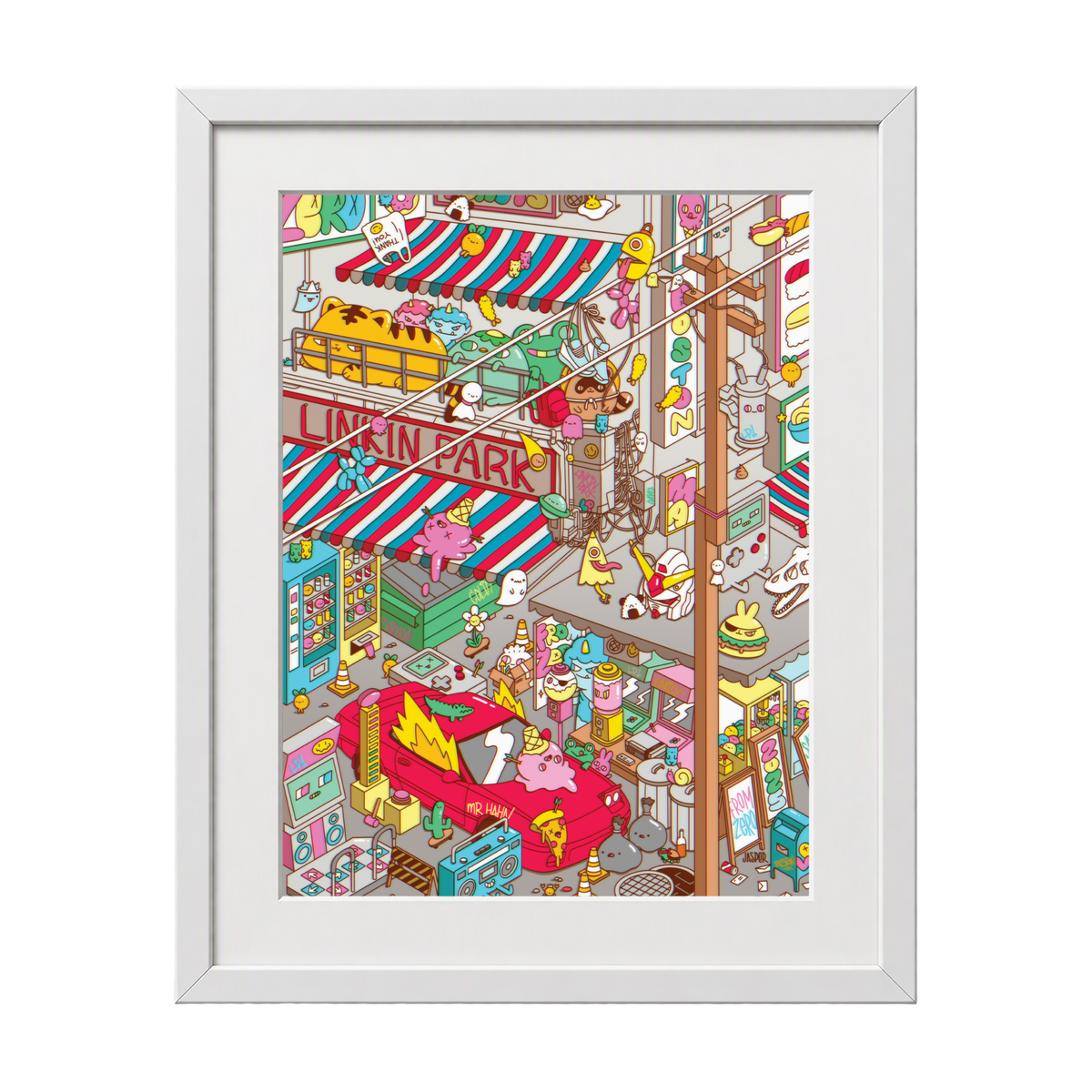 Framed FZ 2025 Tour Boston Poster (July 31st) with CoA - Jasper Wong