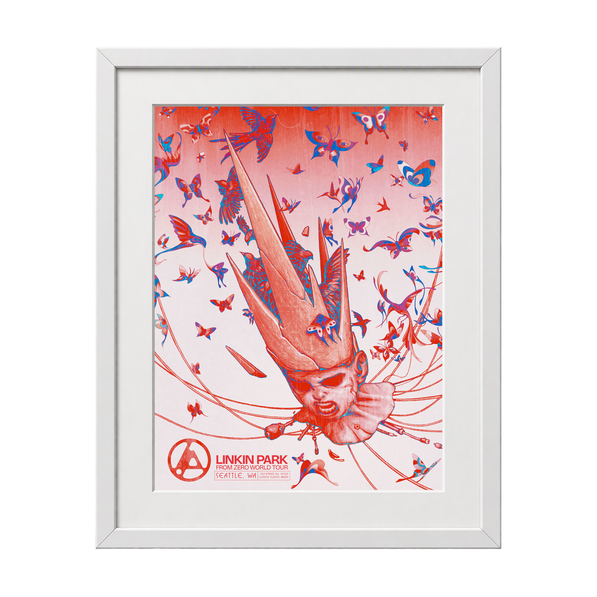 Framed FZ 2025 Tour Seattle Poster (Sep 24th) with CoA - James Jean