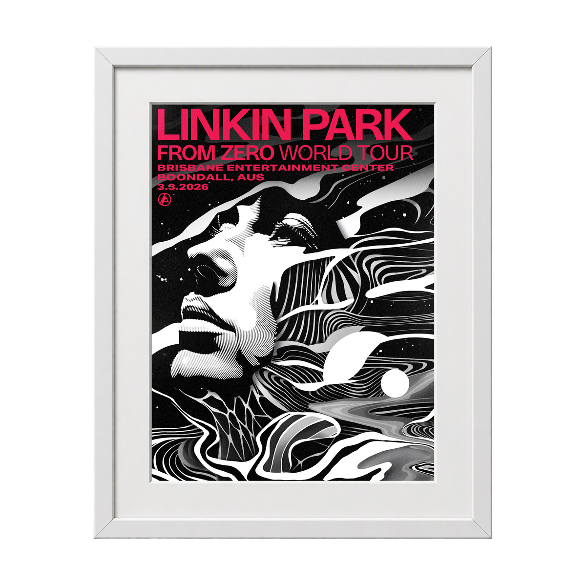 Framed FZ 2026 Tour Boondall #1 Poster (Mar 3rd) with CoA - A.L. Grime