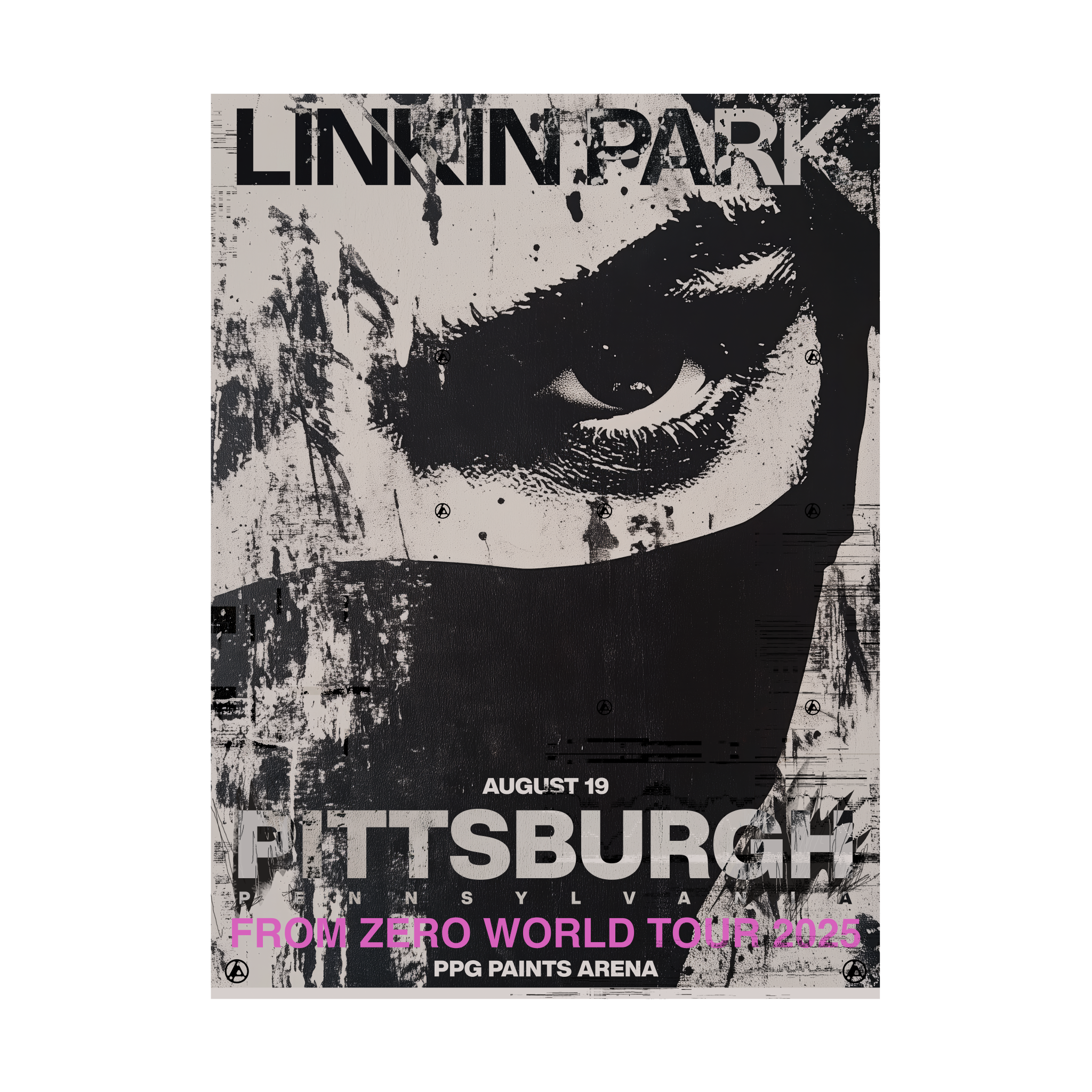 FZ 2025 Tour Pittsburgh Poster (Aug 19th) - PJ Richardson – Linkin FZ 2025 Tour Pittsburgh Poster (Aug 19th) - PJ Richardson – Linkin