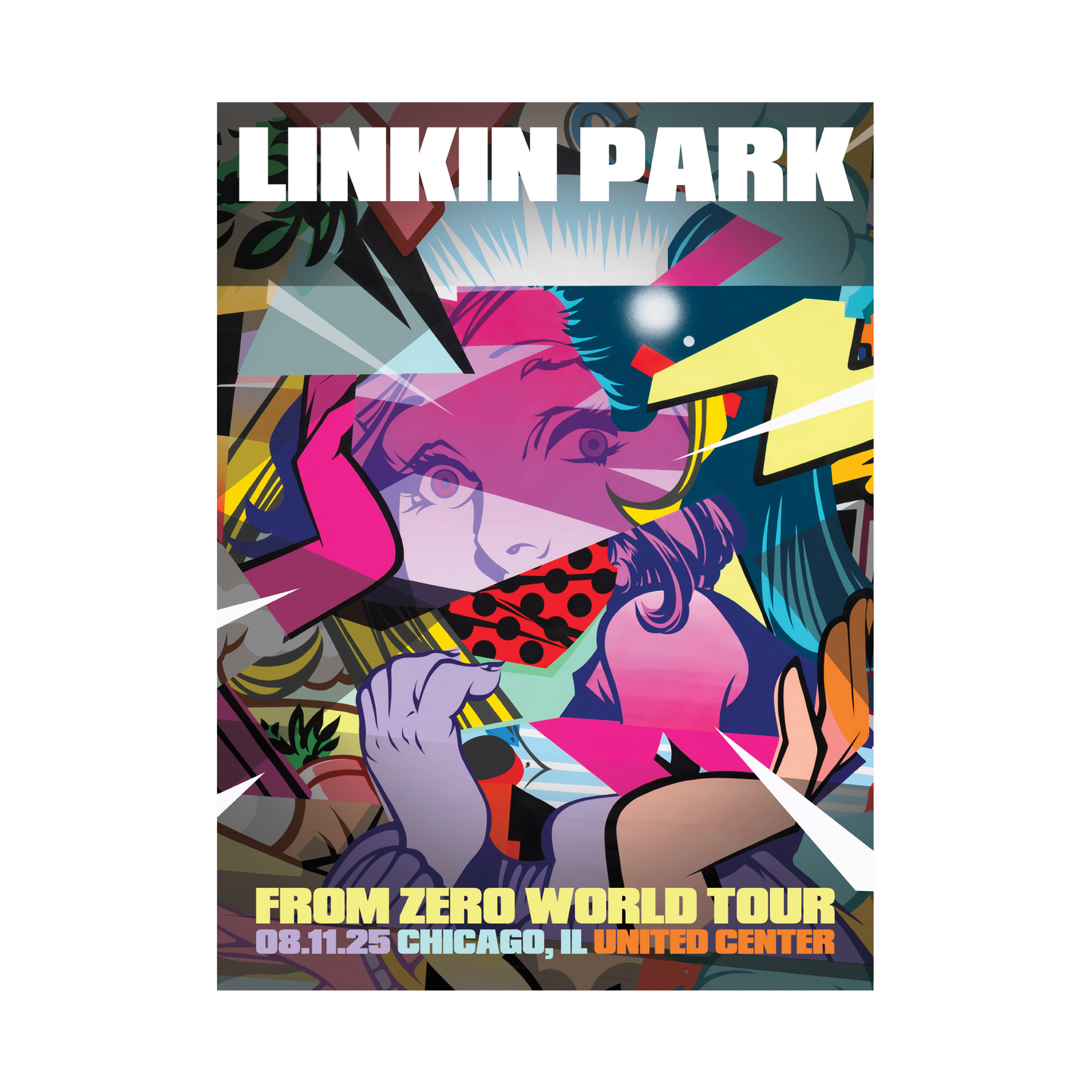 FZ 2025 Tour Chicago Poster (Aug 11th) - POSE