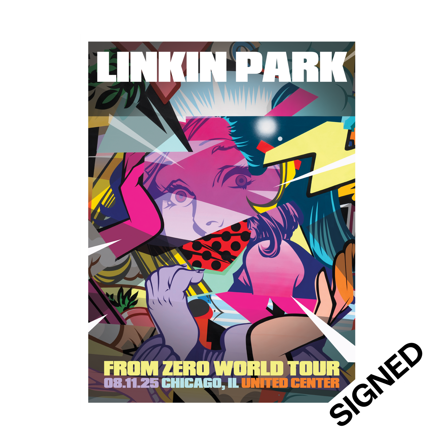 FZ 2025 Tour Chicago SIGNED Poster (Aug 11th) - POSE