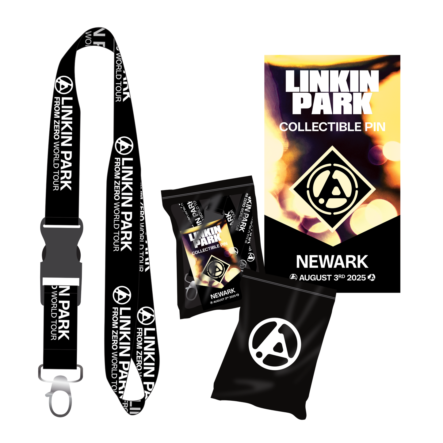 LP FZ Newark Enamel Pin + Black Lanyard Bundle Pack (Aug 3rd)