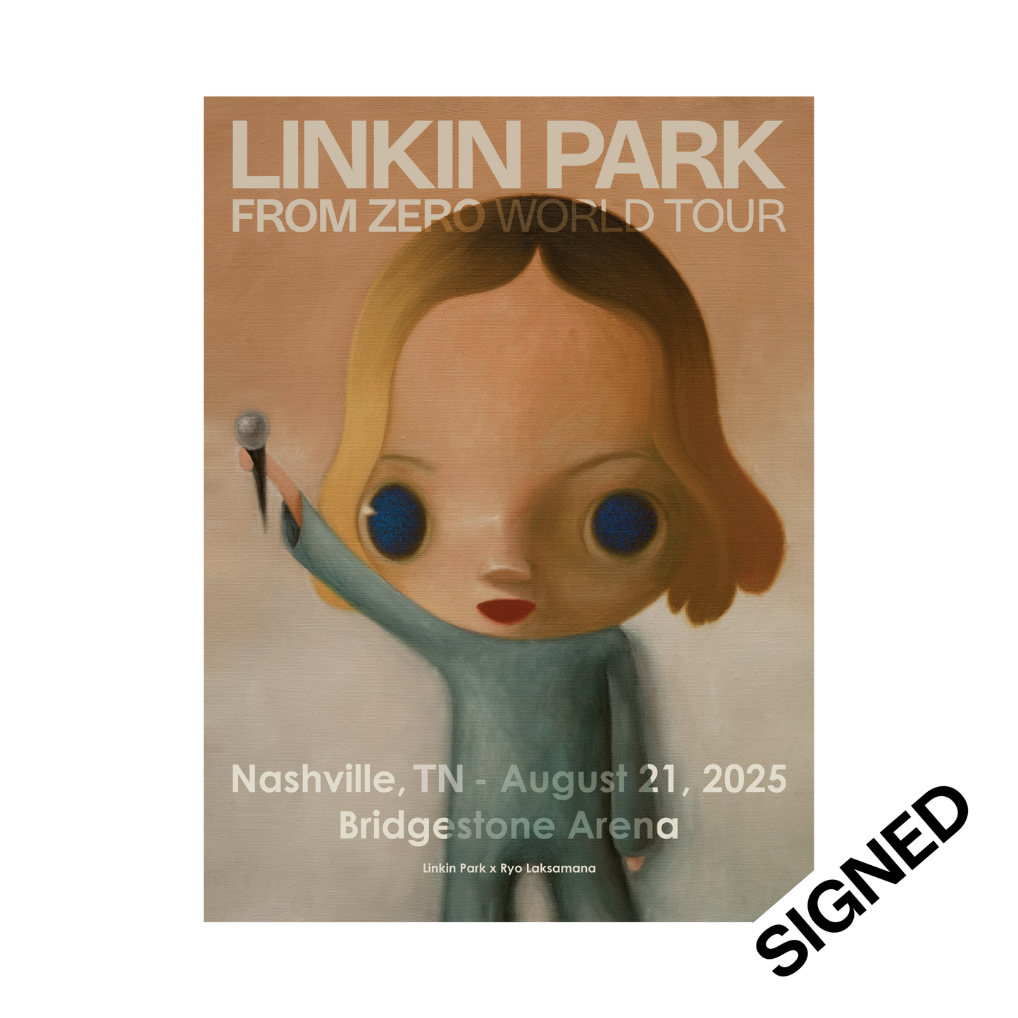 FZ 2025 Tour Nashville SIGNED Poster (Aug 21st) - Ryo Laksamana