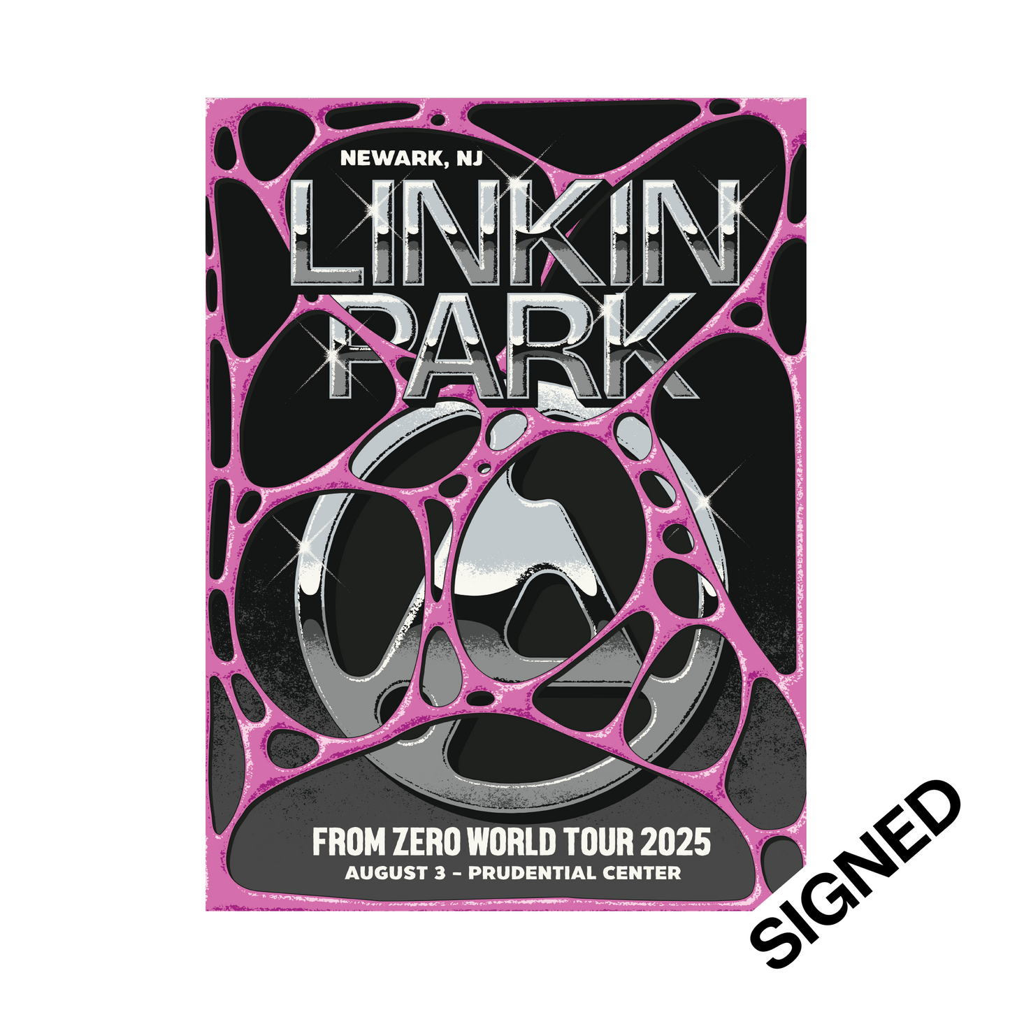 FZ 2025 Tour Newark SIGNED Poster (Aug 3rd) - RICHIE MOON