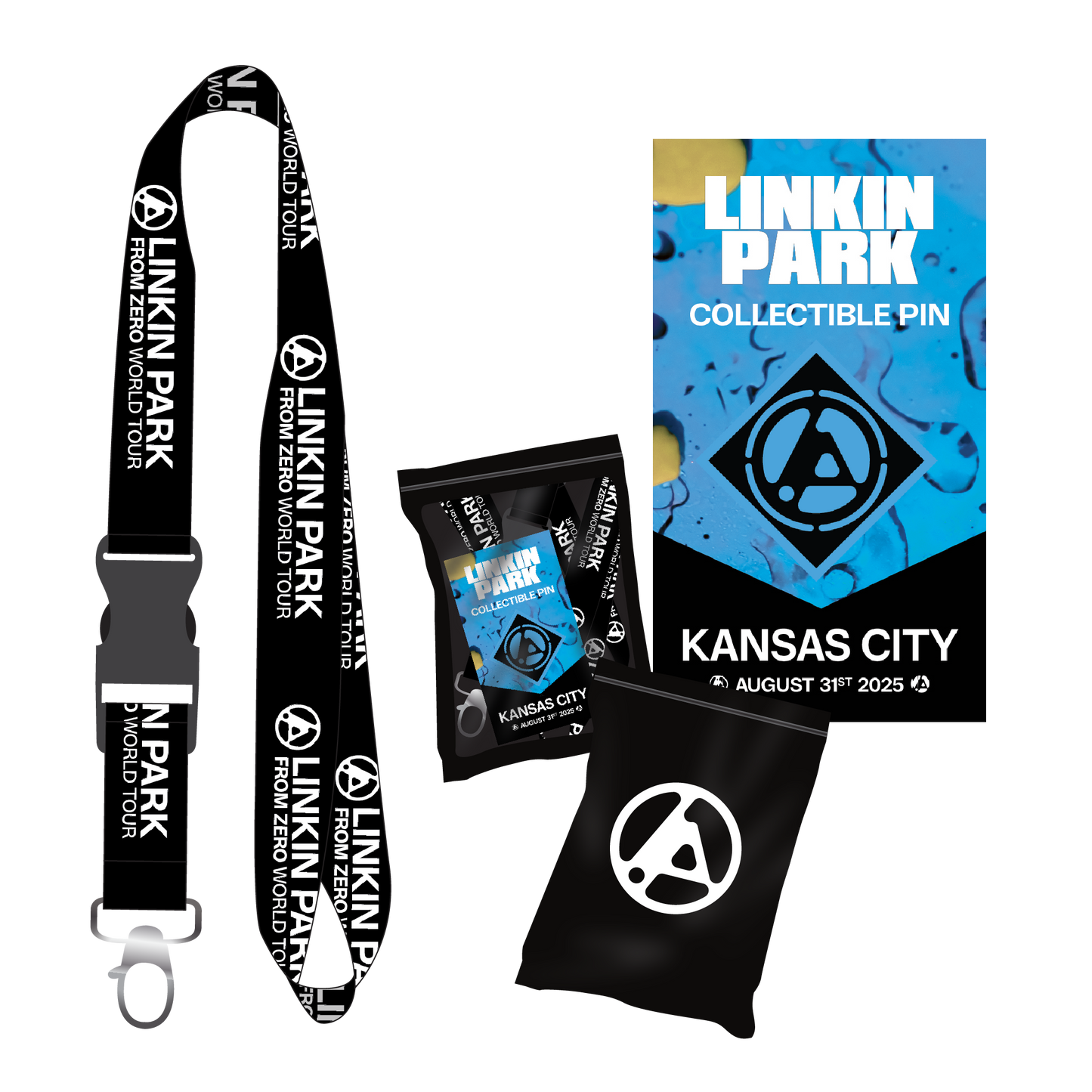 LP FZ KANSAS CITY ENAMEL PIN + BLACK LANYARD BUNDLE PACK (Aug 31st)