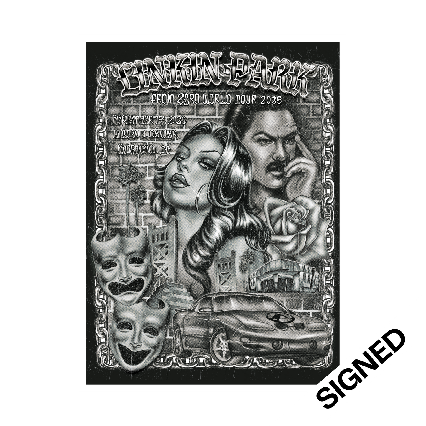 FZ 2025 Tour Sacramento SIGNED Poster (Sep 17th) - Cecelia Perez