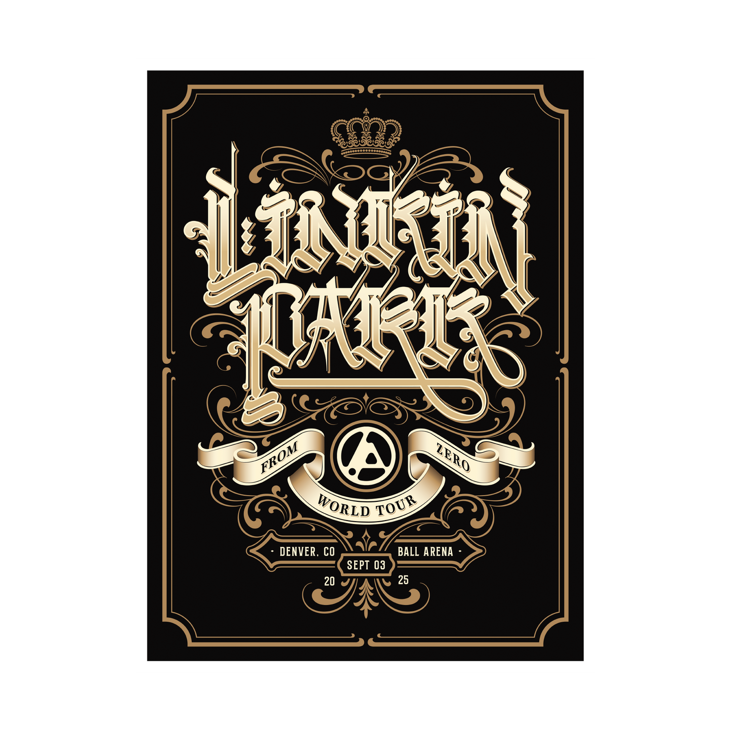 FZ 2025 Tour Denver Poster (Sep 3rd) - CRYPTIK