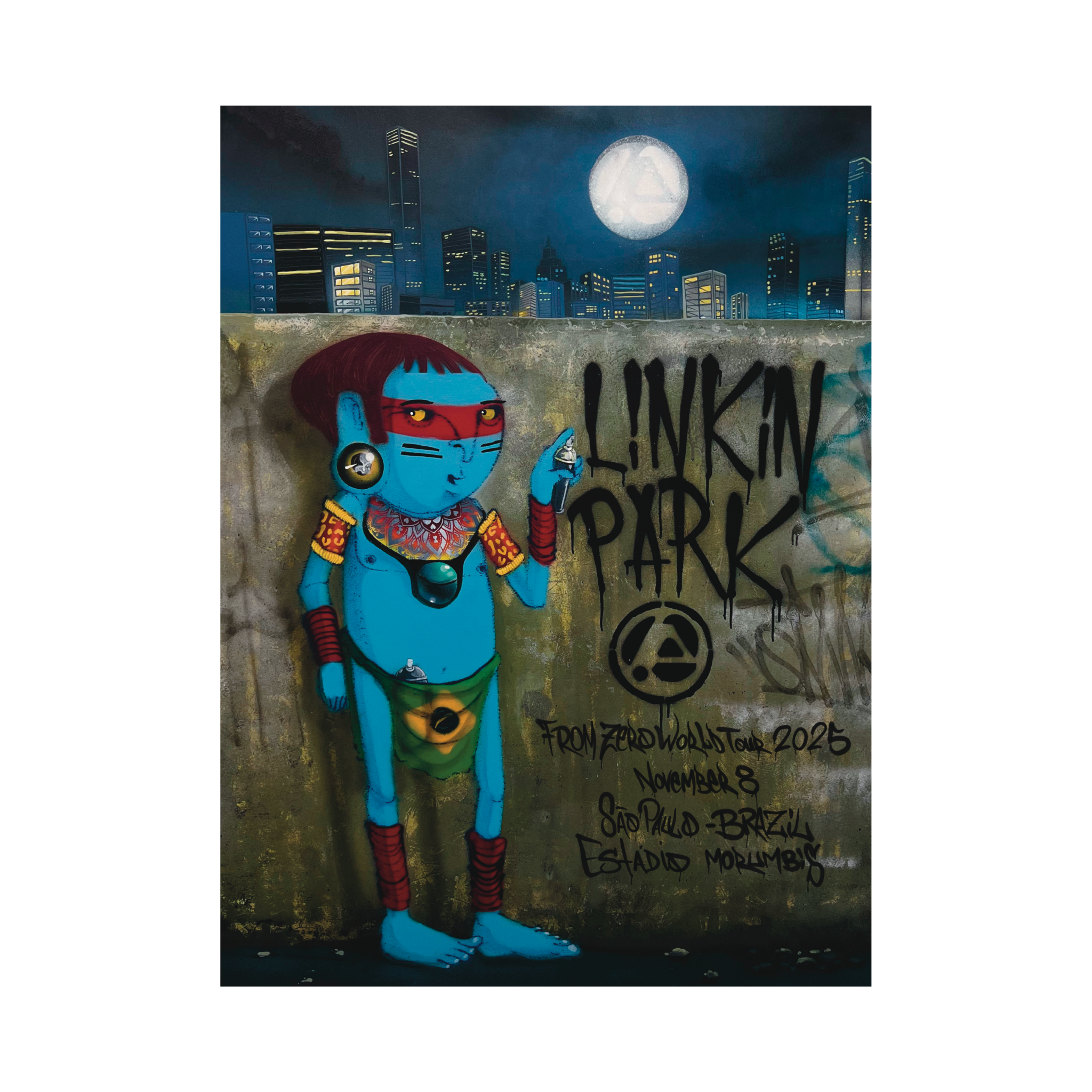 FZ 2025 Tour Sao Paulo Poster #2 (Nov 8th) - Cranio – Linkin Park