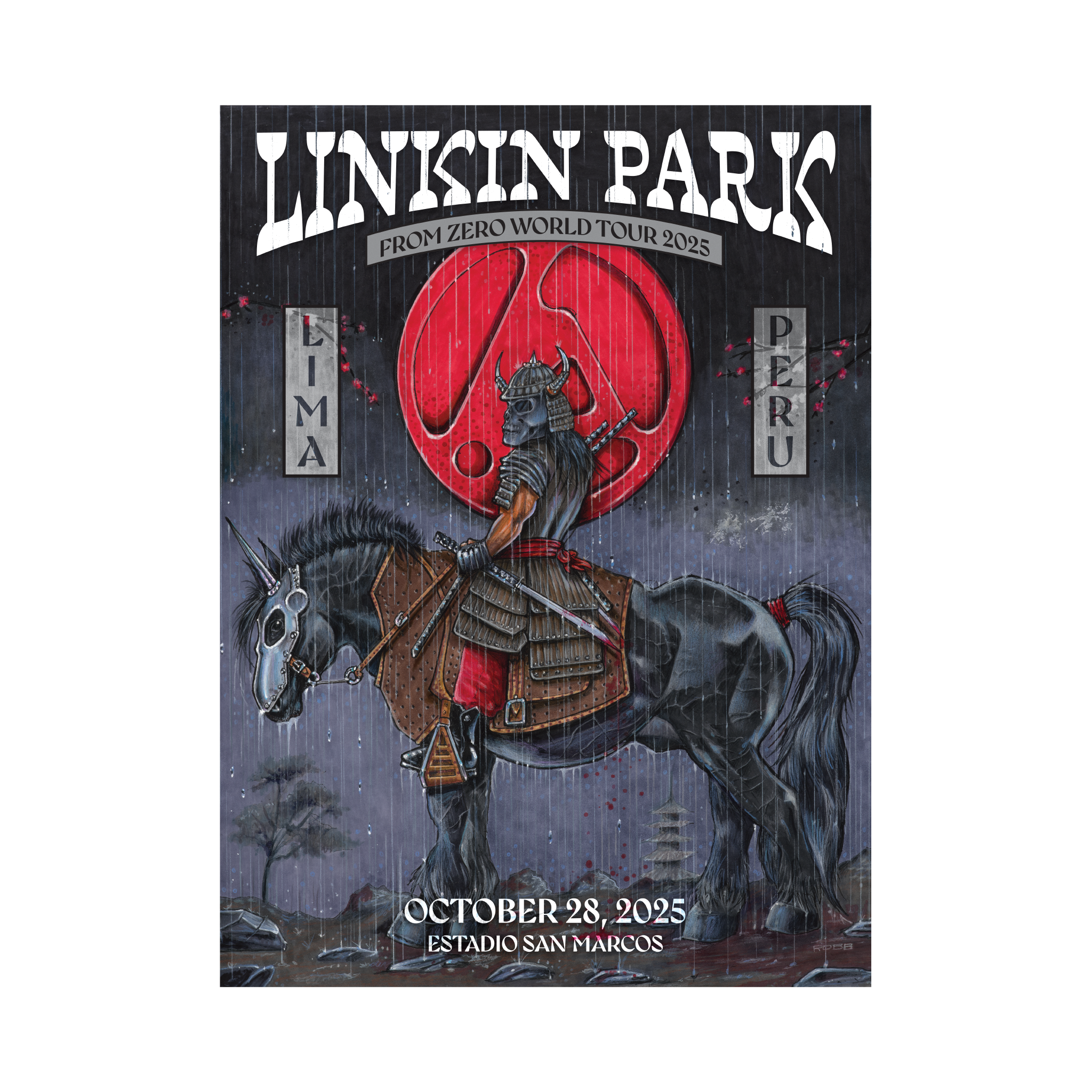 ポスター リンキンパーク P&A FZ 2025 Tour Lima Poster (Oct 28th) - Tom Robb – Linkin Park Store
