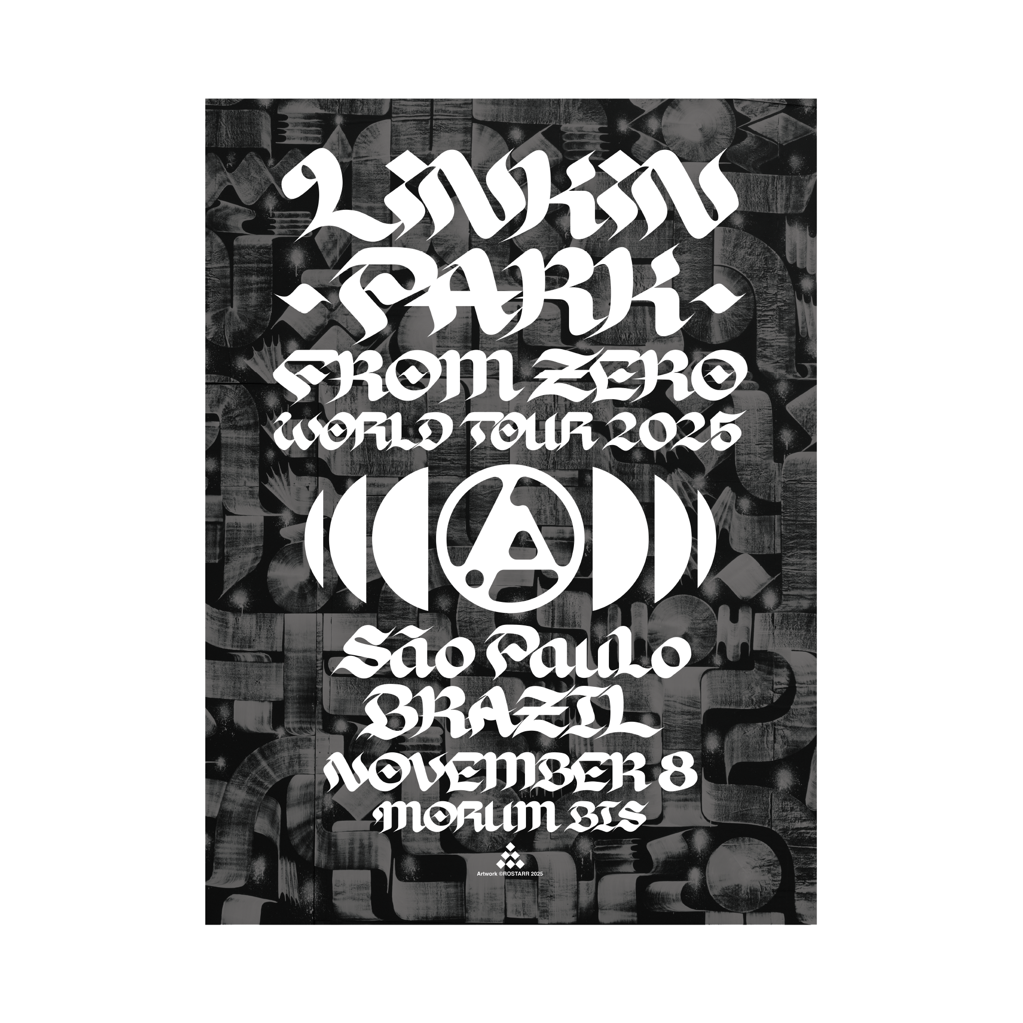 FZ 2025 Tour Sao Paulo Poster (Nov 8th) - ROSTARR – Linkin Park Store