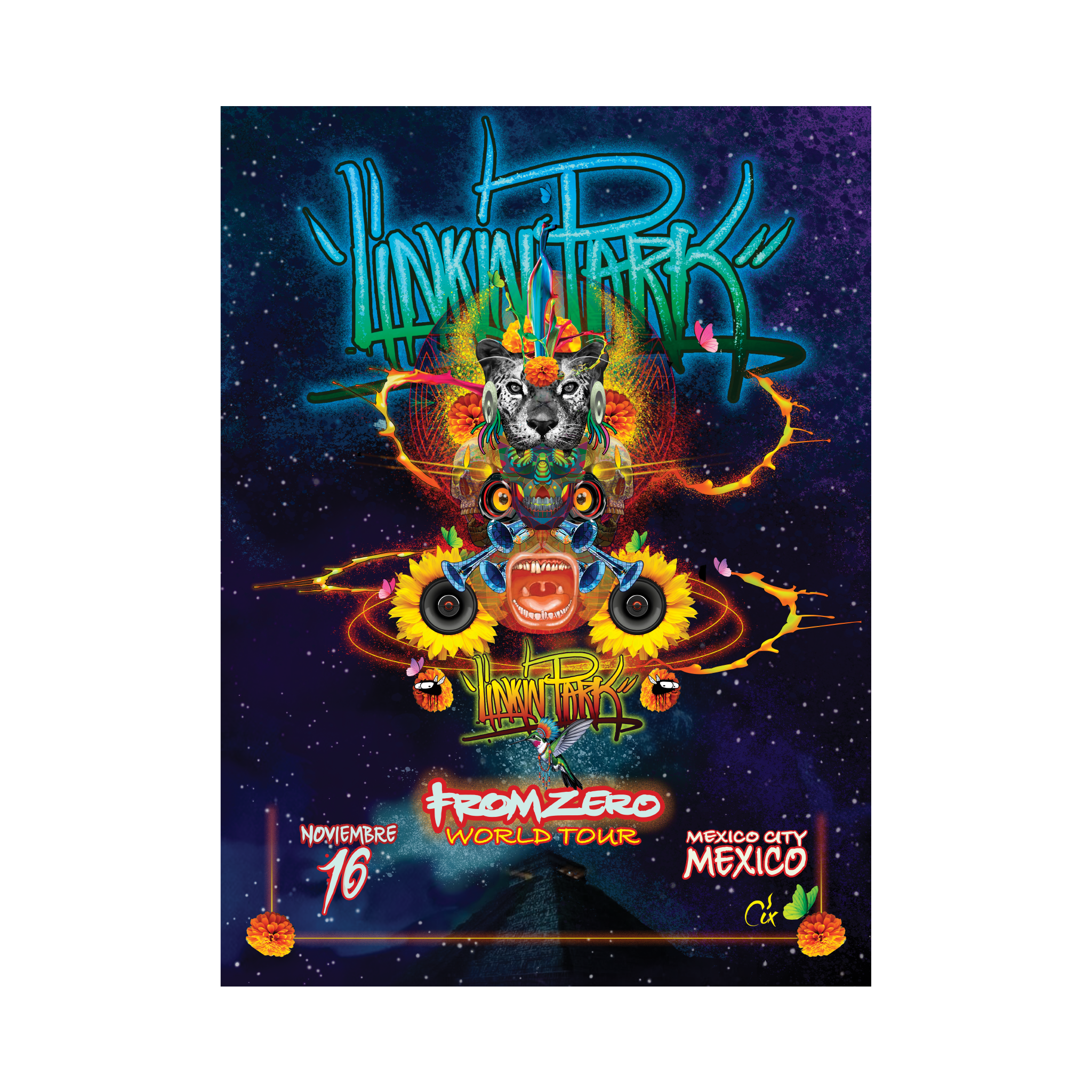 FZ 2025 Tour Mexico City Poster (Nov 16th) - Cix – Linkin Park Store