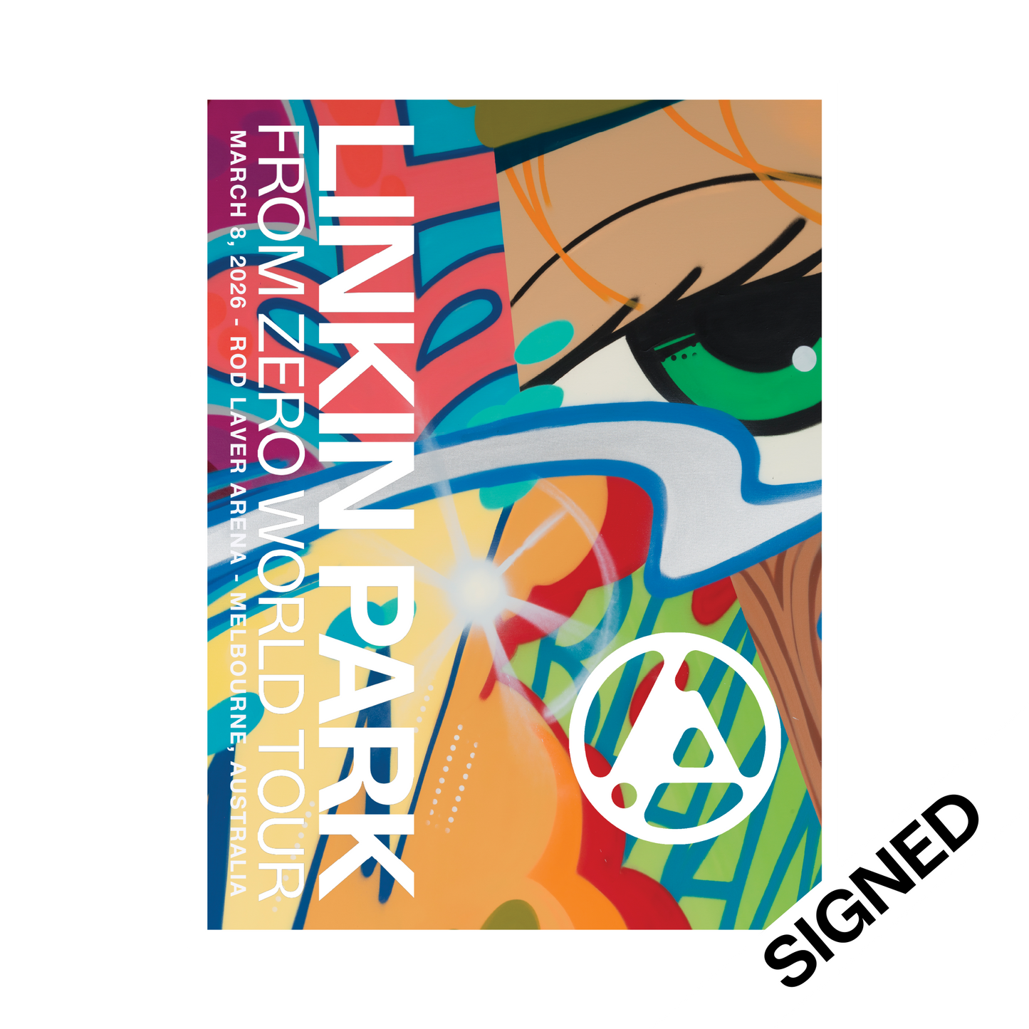 FZ 2026 Tour Melbourne #1 SIGNED Poster (Mar 8th) - CRASH