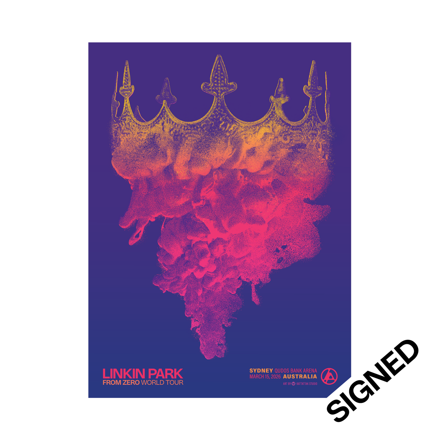FZ 2026 Tour Sydney #2 SIGNED Poster (Mar 15th) - Kattattak Studio