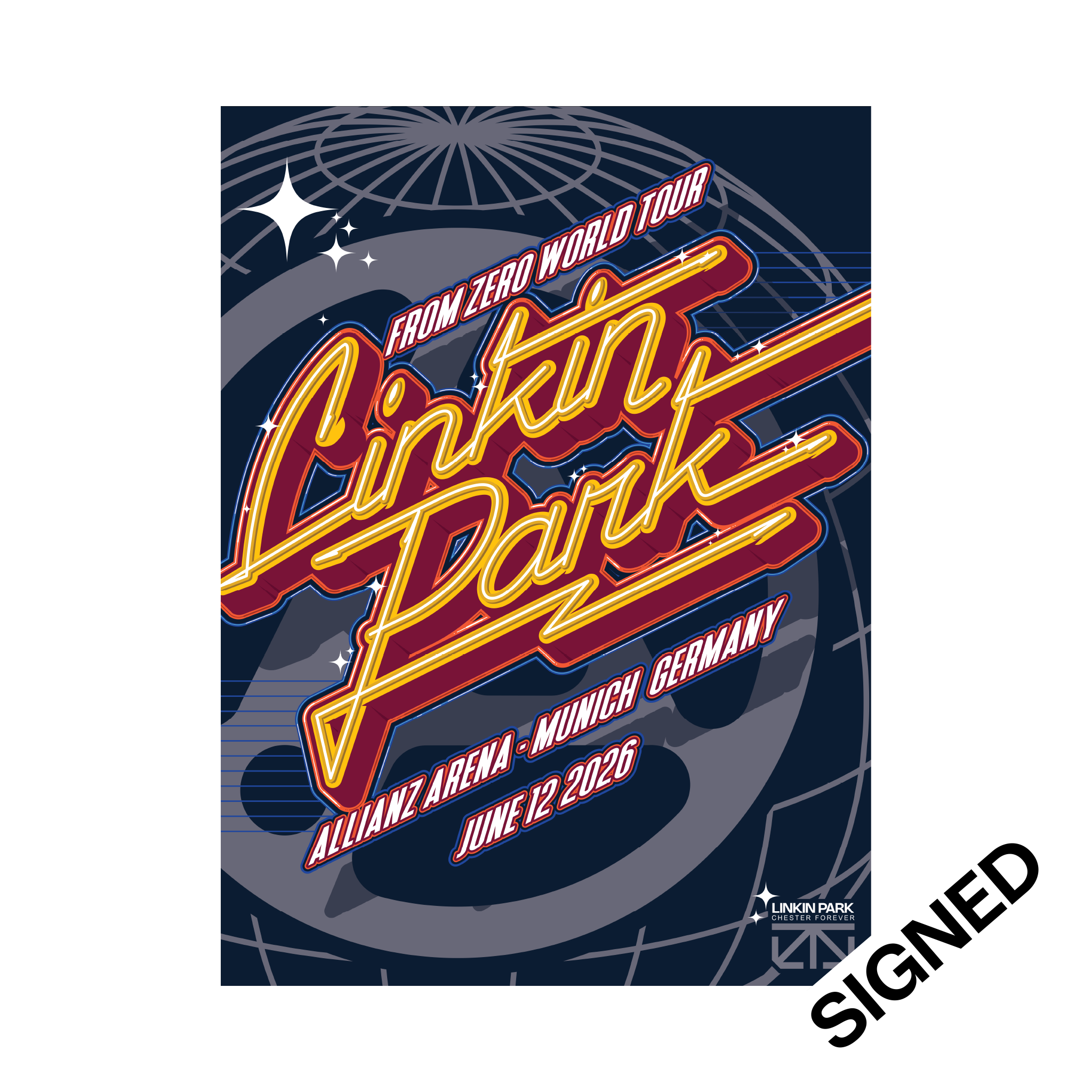 FZ 2026 Tour Munich Signed Poster (June 12th) - Casey Zoltan FZ 2026 Tour Munich Signed Poster (June 12th) - Casey Zoltan