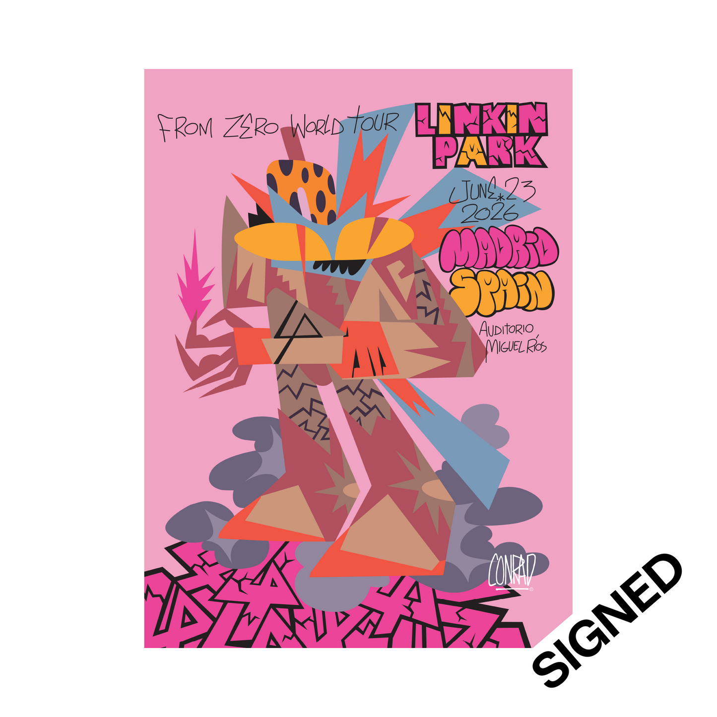 FZ 2026 Tour Madrid Signed Poster (June 23rd) - Conrad Flórez