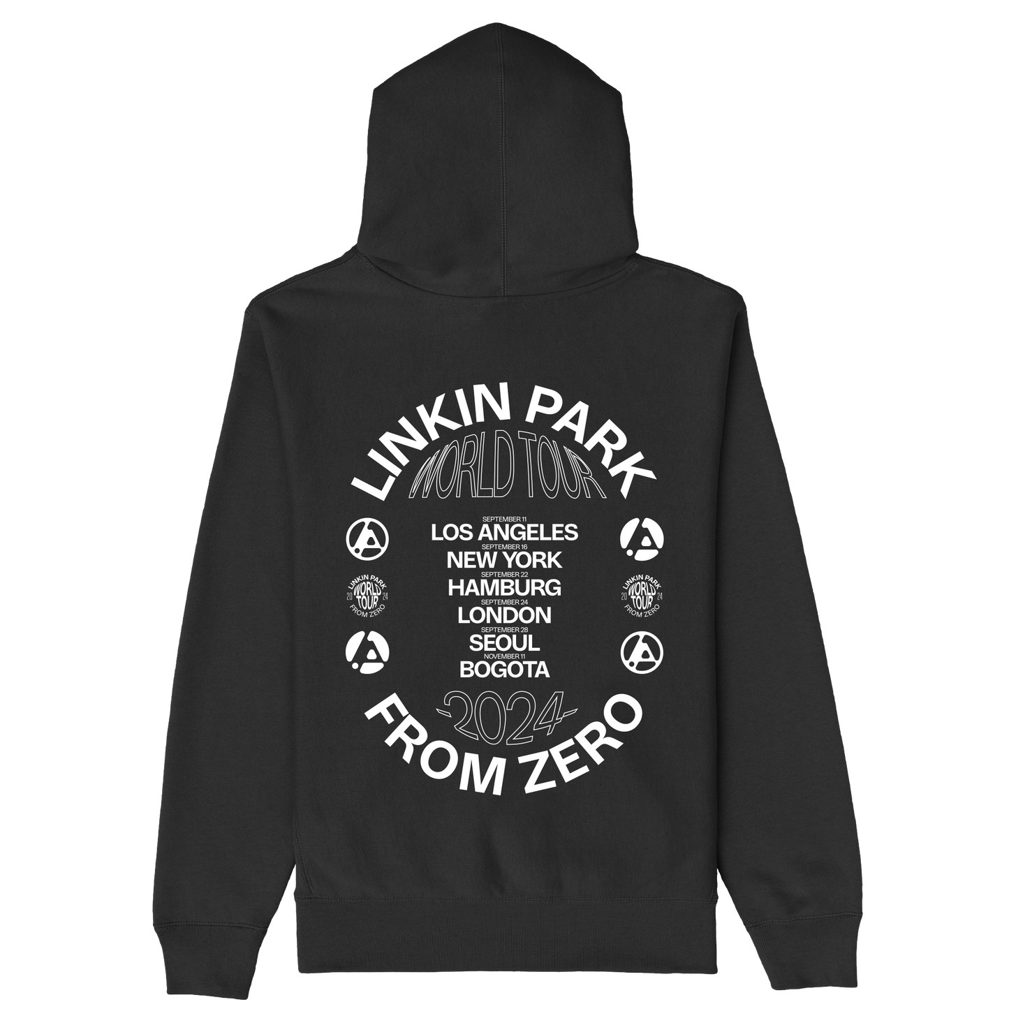 Official From Zero 2024 Black Tour Pullover Hoodie