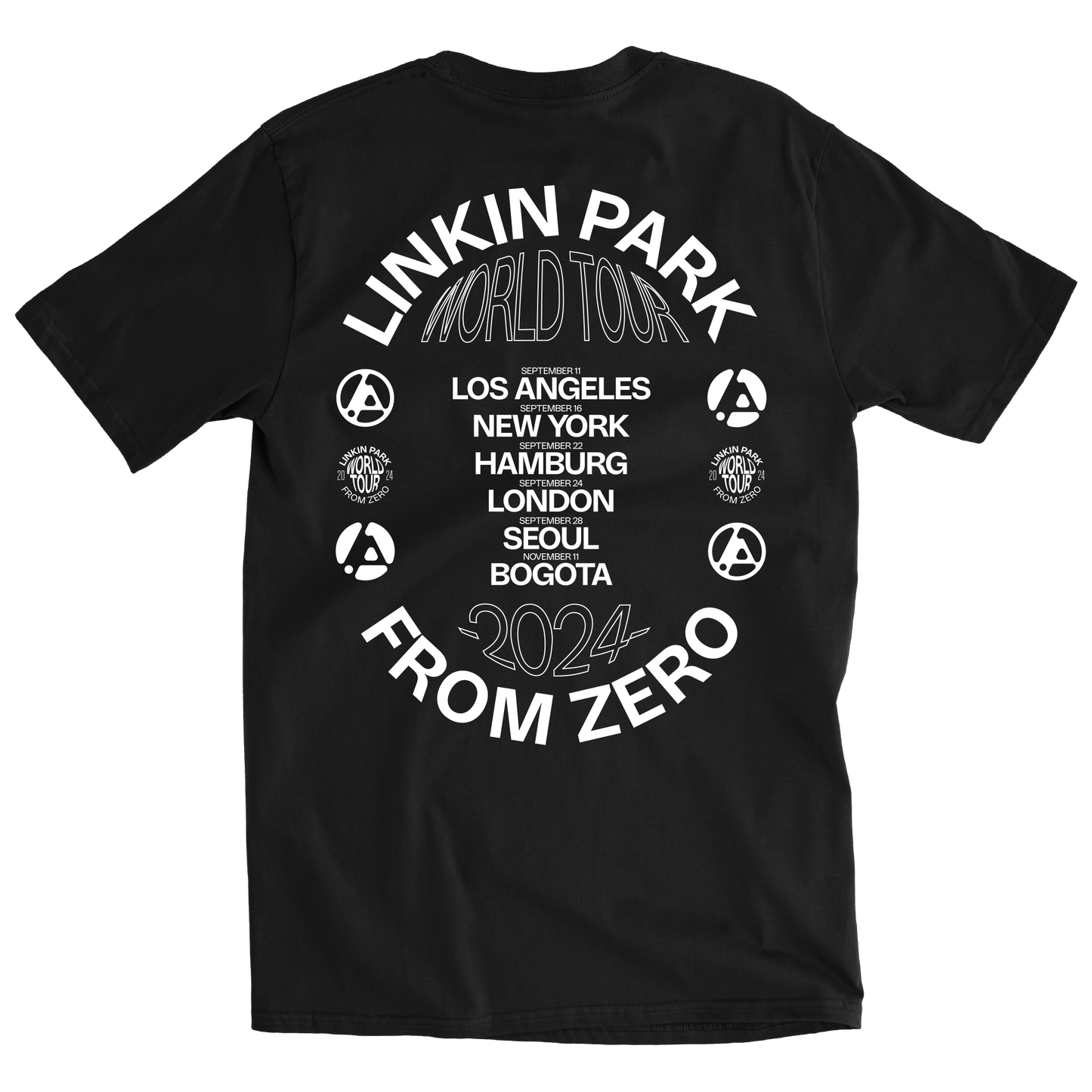 Official From Zero 2024 Black Tour Tee
