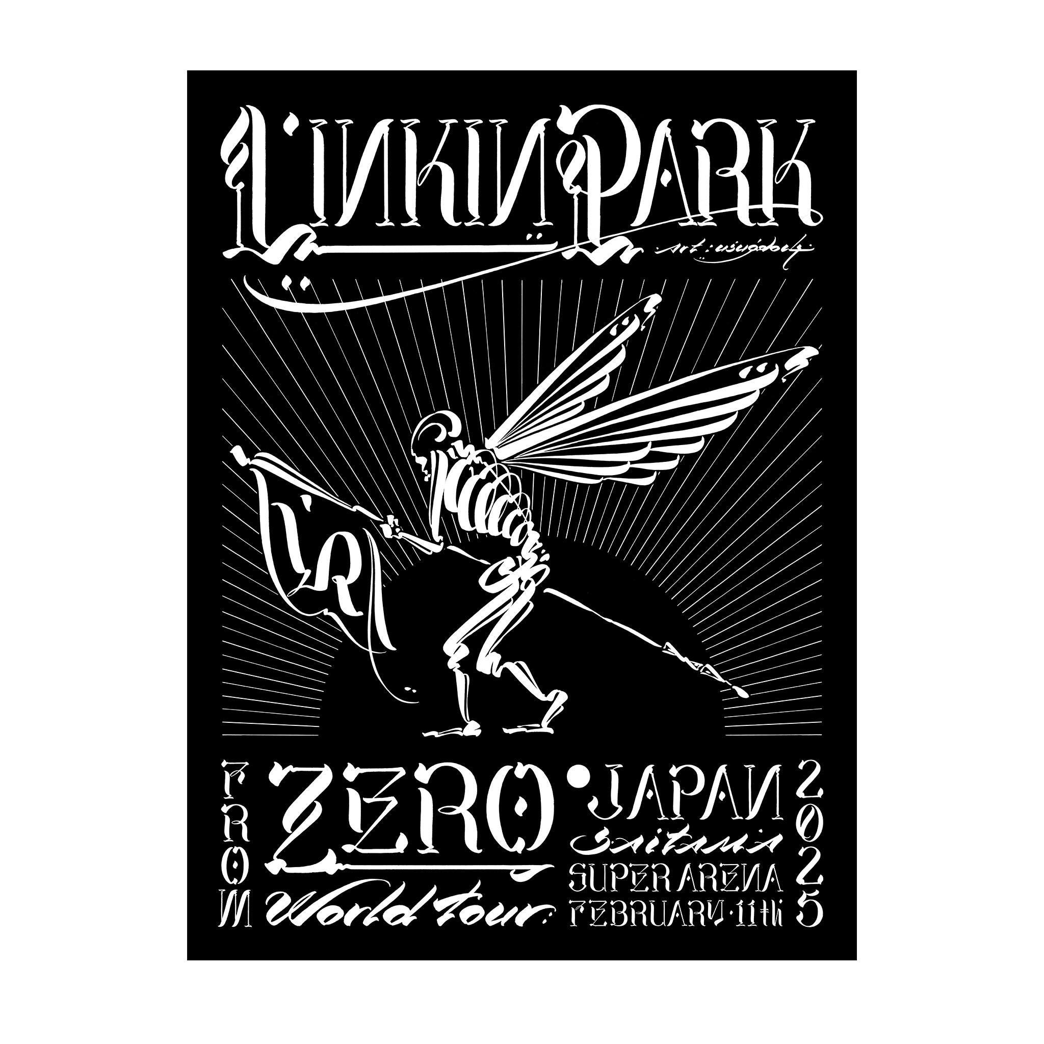 FZ 2025 Tour Saitama Poster (Feb 11th) - Usugrow – Linkin Park Store FZ 2025 Tour Saitama Poster (Feb 11th) - Usugrow – Linkin Park Store