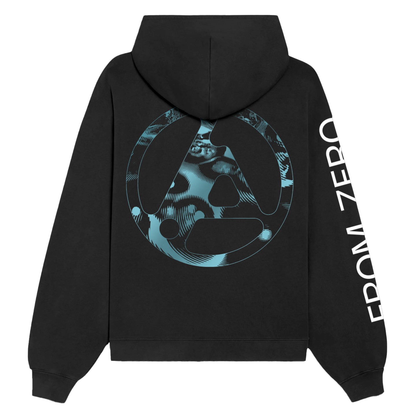 FZ Teal Band Photo Black Pullover Hoodie
