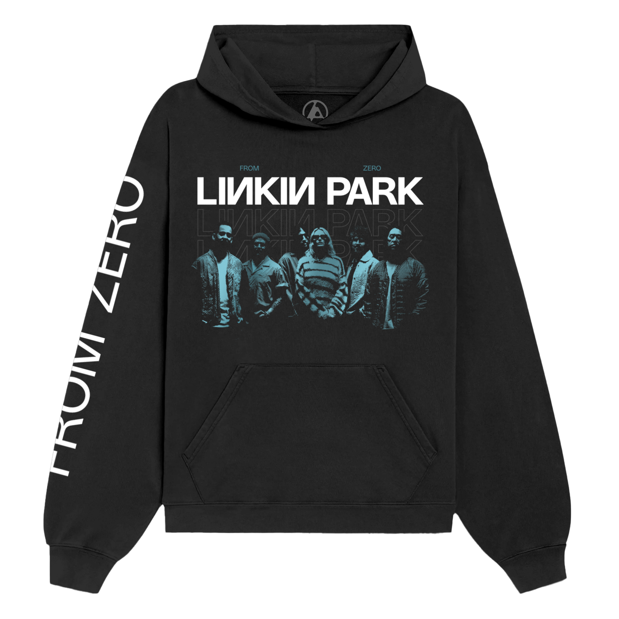 FZ Teal Band Photo Black Pullover Hoodie – Linkin Park Store FZ Teal Band Photo Black Pullover Hoodie – Linkin Park Store