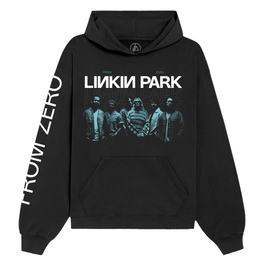 FZ Teal Band Photo Black Pullover Hoodie