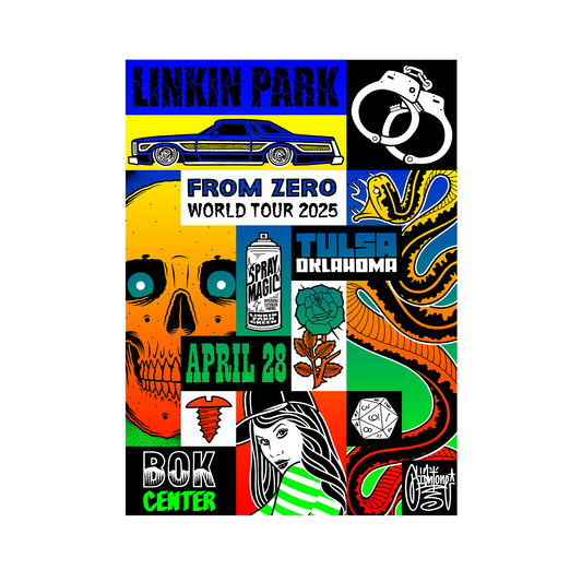 FZ 2025 Tour Tulsa Poster (April 28th) - Mike Giant