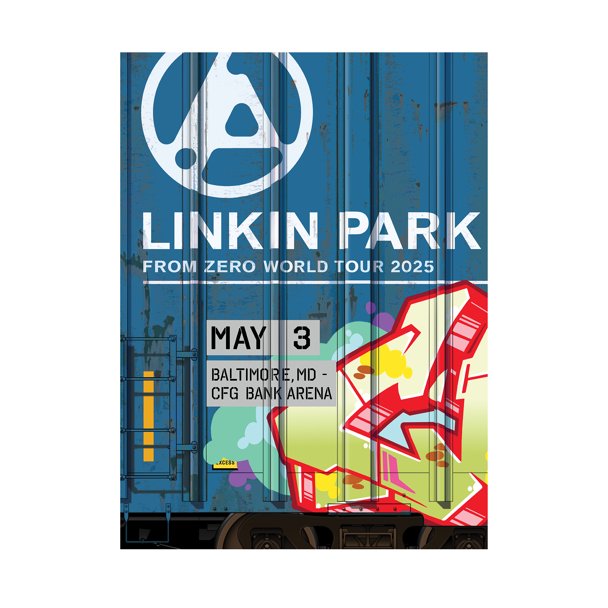FZ 2025 Tour Baltimore Poster (May 3rd) - Tim Conlon – Linkin Park FZ 2025 Tour Baltimore Poster (May 3rd) - Tim Conlon – Linkin Park
