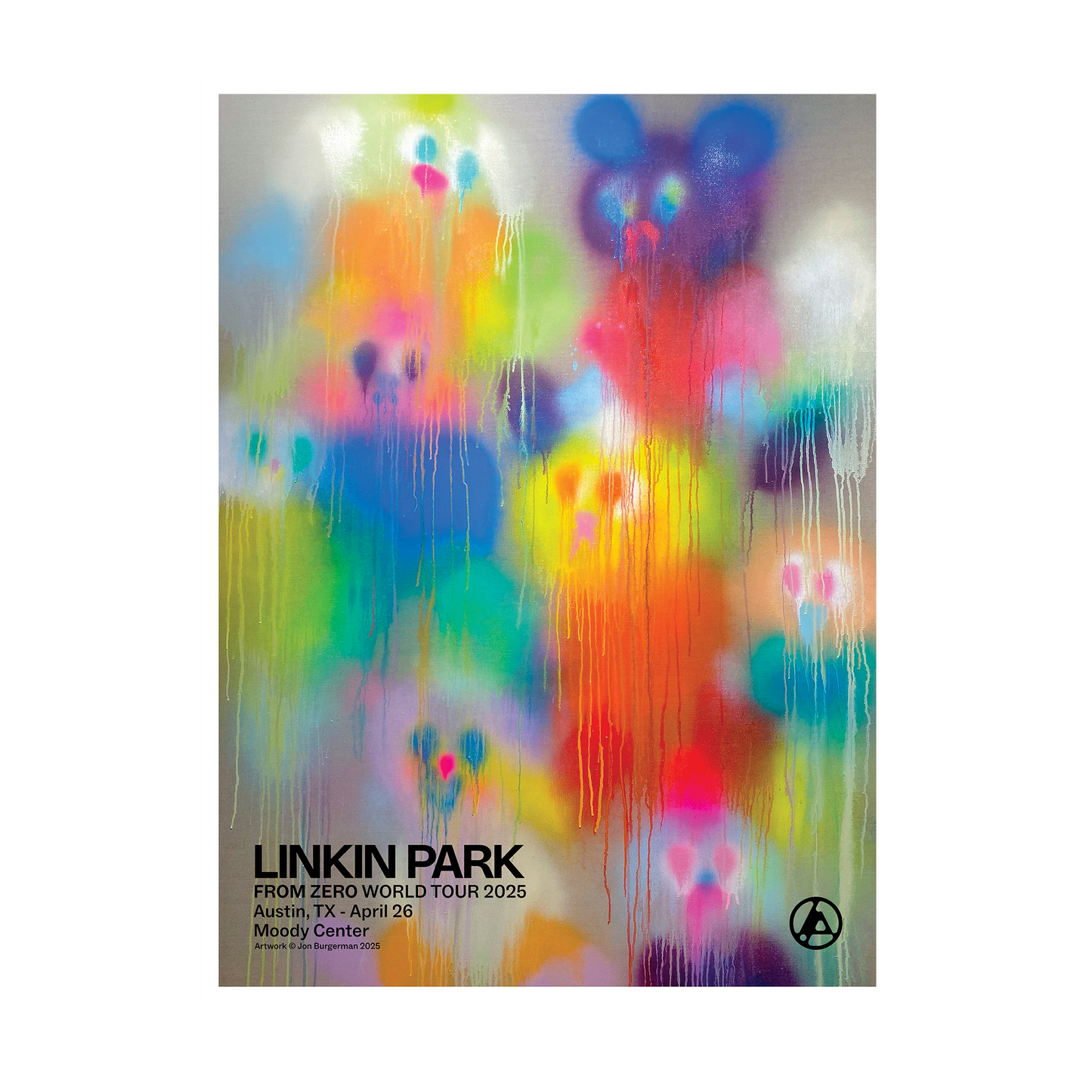 FZ 2025 Tour Austin Poster (April 26th) - Jon Burgerman
