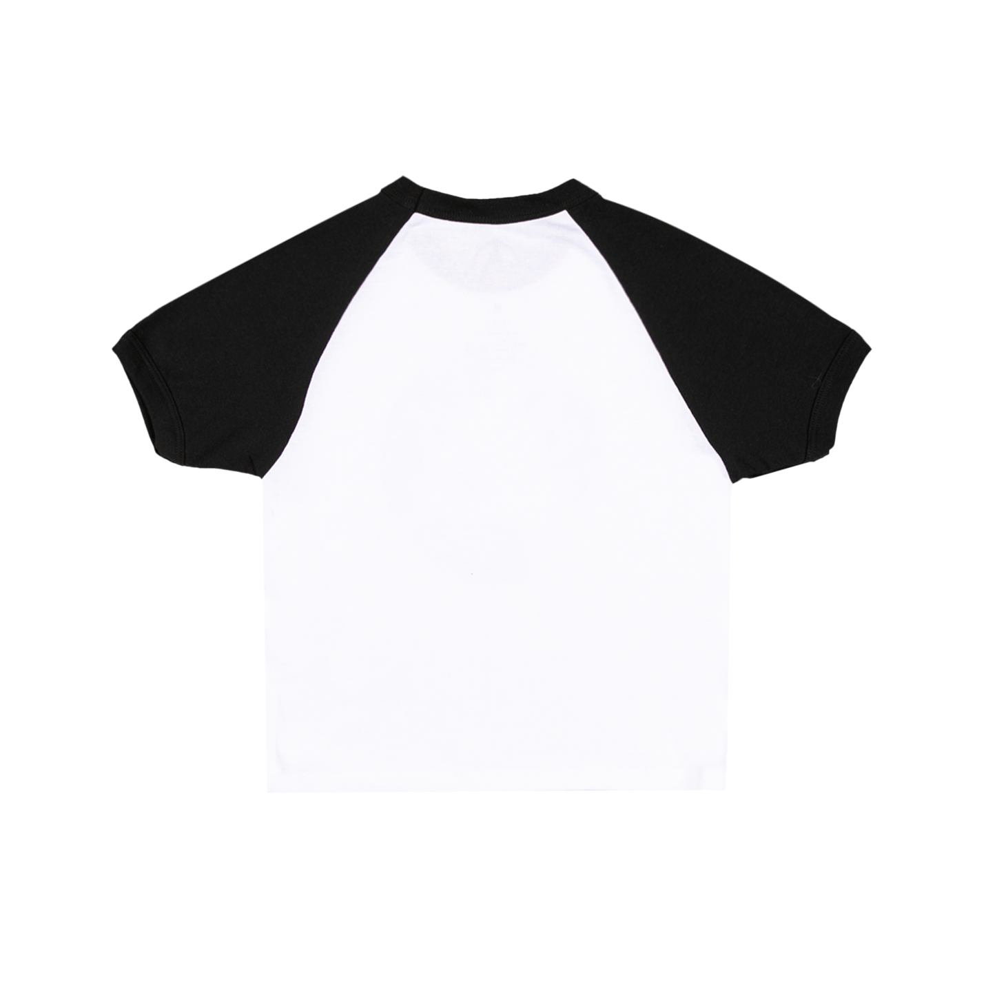 Cover 1 White/Black Cropped Raglan