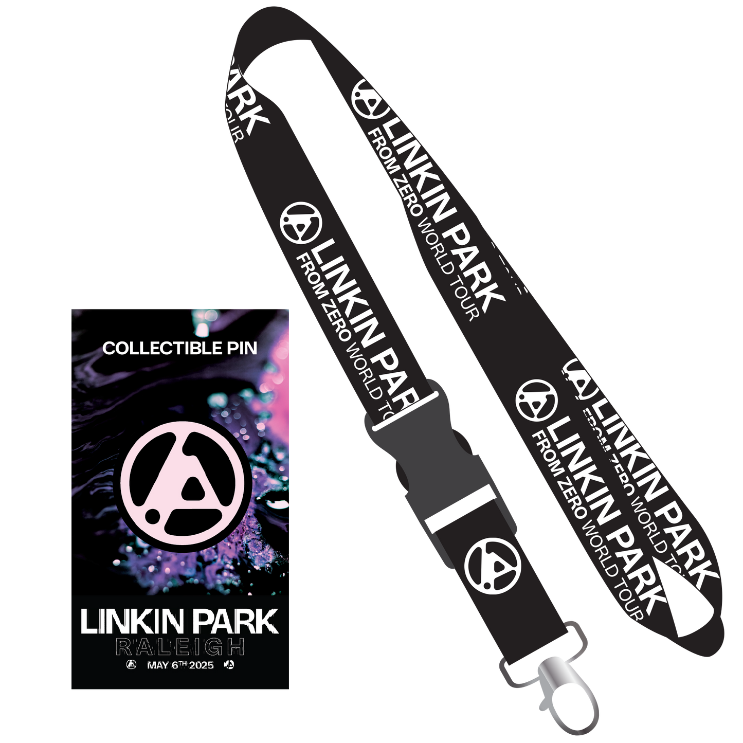 LP FZ RALEIGH ENAMEL PIN + BLACK LANYARD BUNDLE PACK
