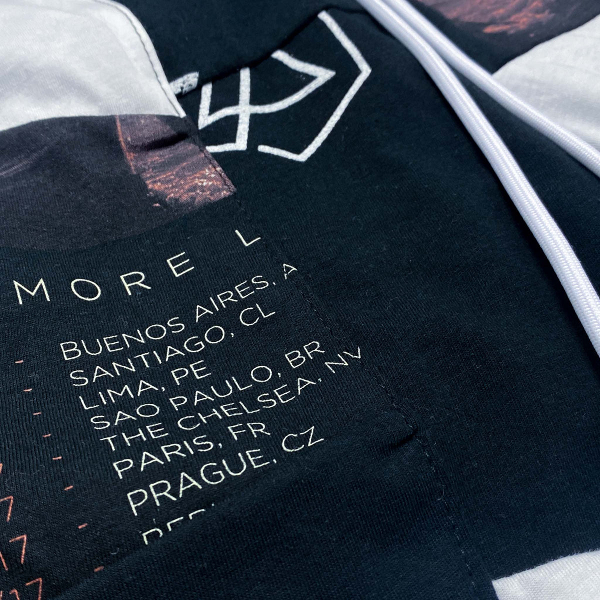 LINKIN PARK x rcnstrct studio FABRIC CUTS B&W Shorts Design Details