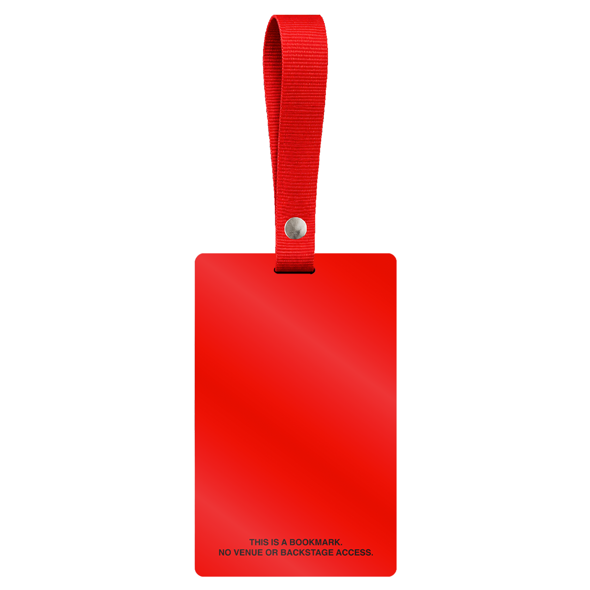 From Zero 2025 Red World Tour Bookmark