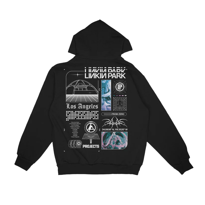 Brooklyn Projects LA Black Zip Hoodie – Linkin Park Store Brooklyn Projects LA Black Zip Hoodie – Linkin Park Store