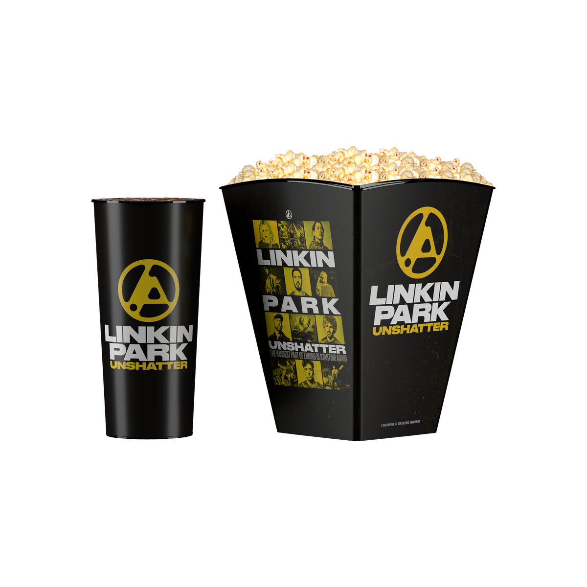 UNSHATTER Popcorn Bucket & Cup Bundle