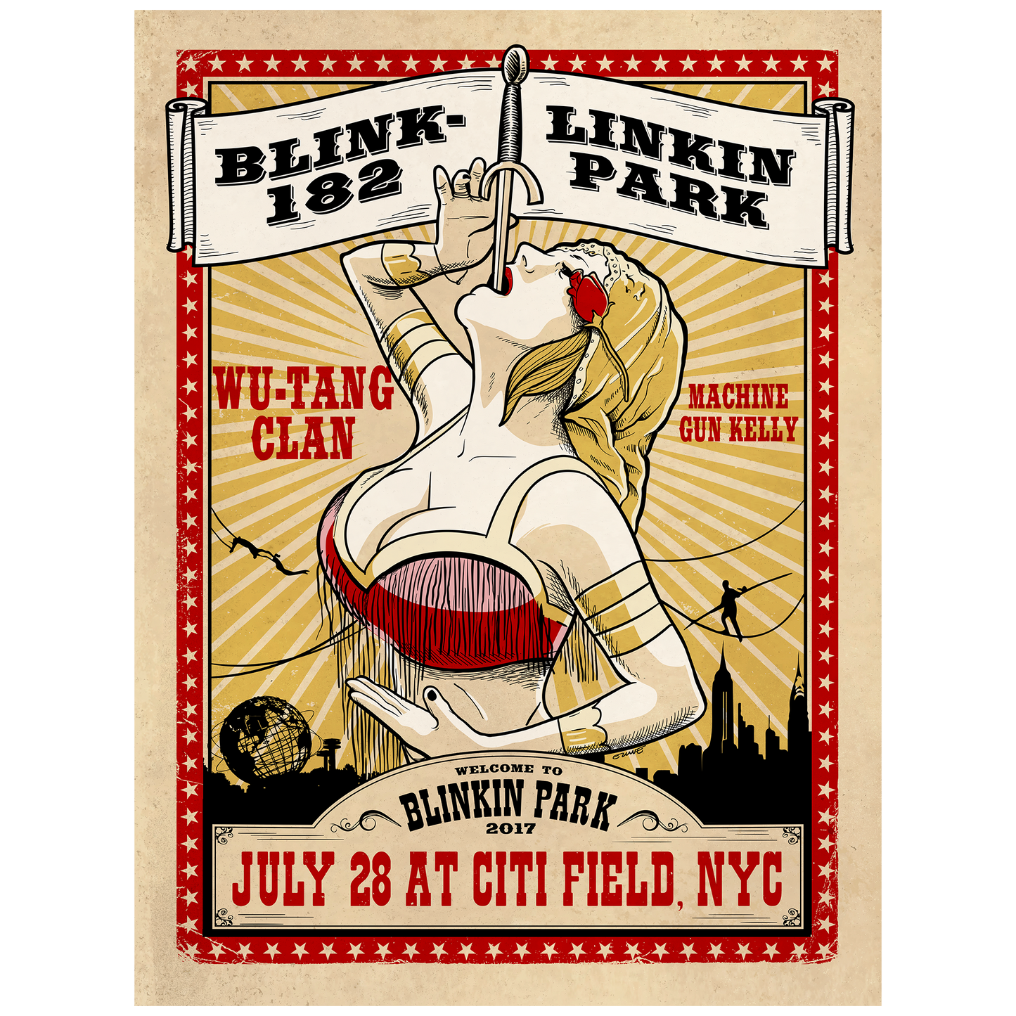 Blinkin Citi Field Show Poster