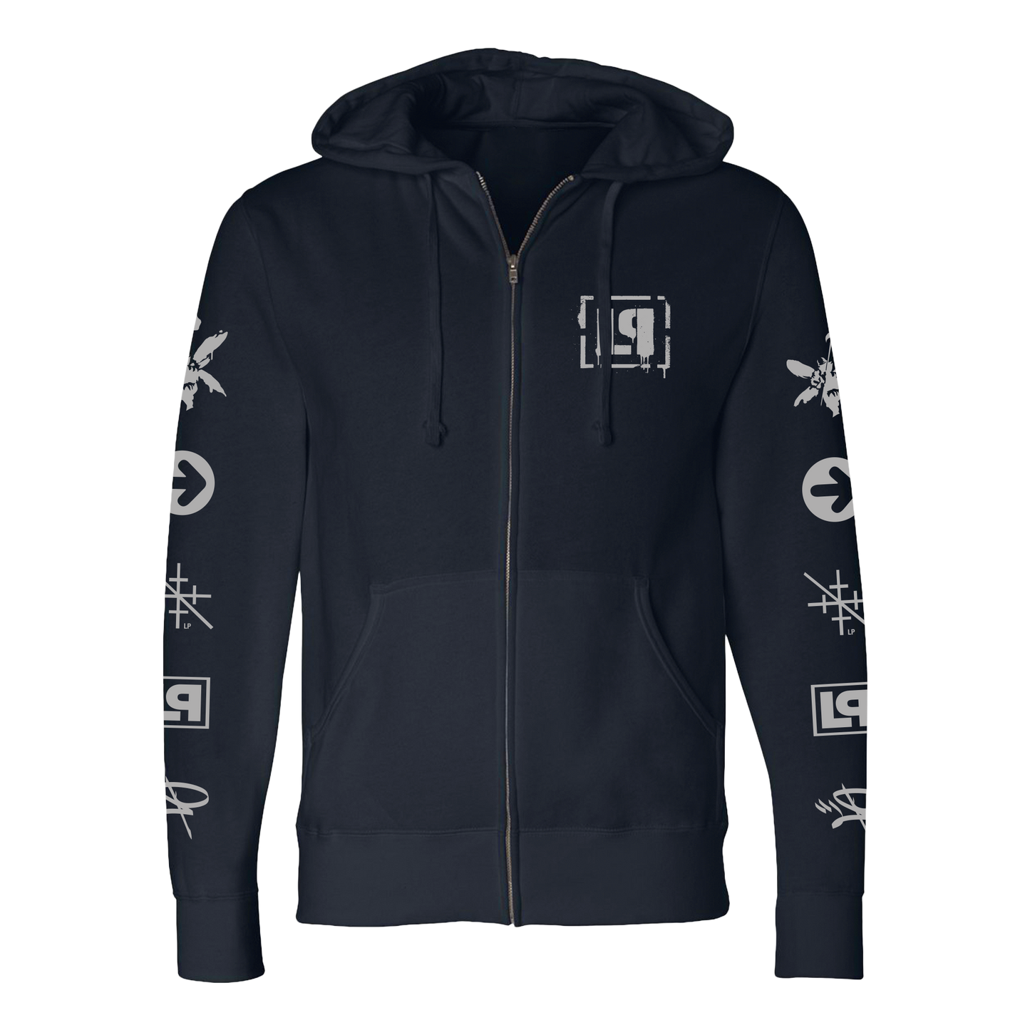 LP Icons Navy Zip Hoodie