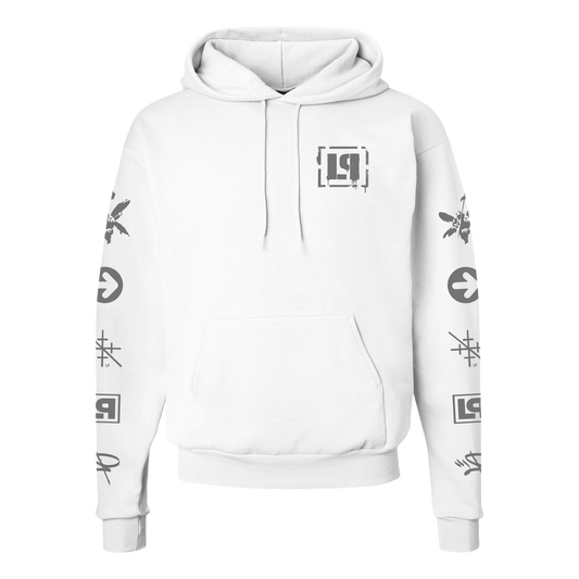 LP Icons White Pullover Hoodie