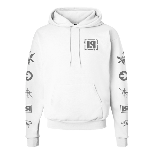 LP Icons White Pullover Hoodie | Men | Linkin Park Store
