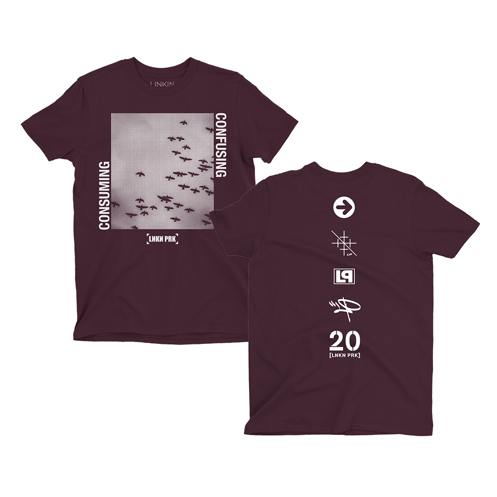 LP Consuming Confusing Maroon Tee