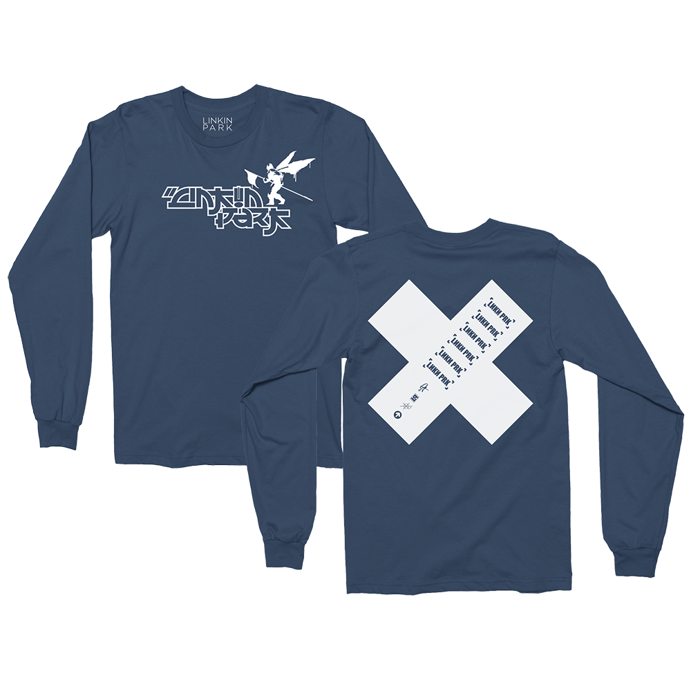 Side Street Soldier Logo X Navy Long Sleeve