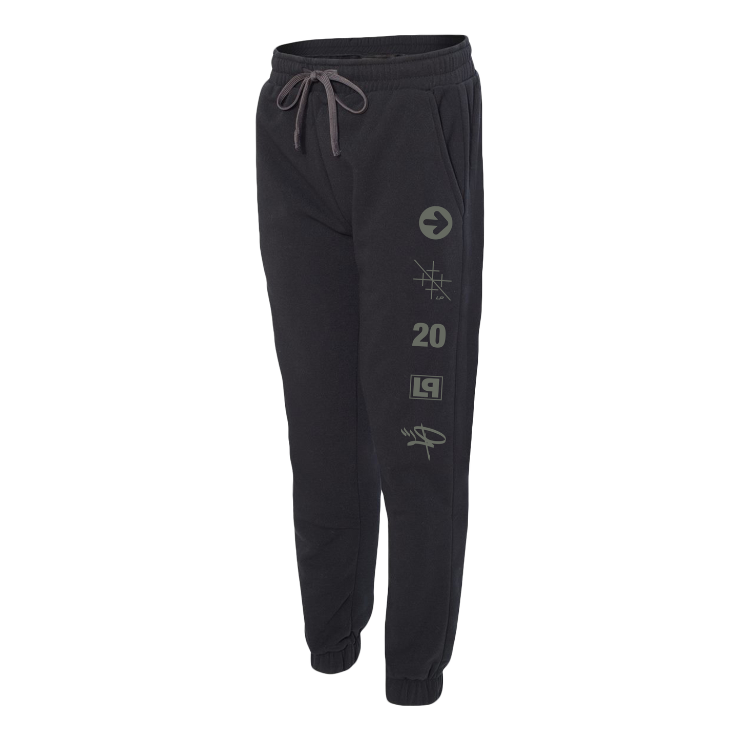 LP 20 Logo Black Joggers