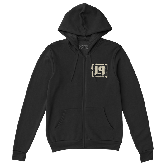 Vintage Meteora Spray Bracket Zip Hoodie