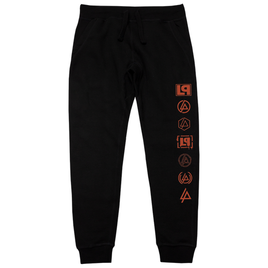 LP Icon Stacks Black Joggers