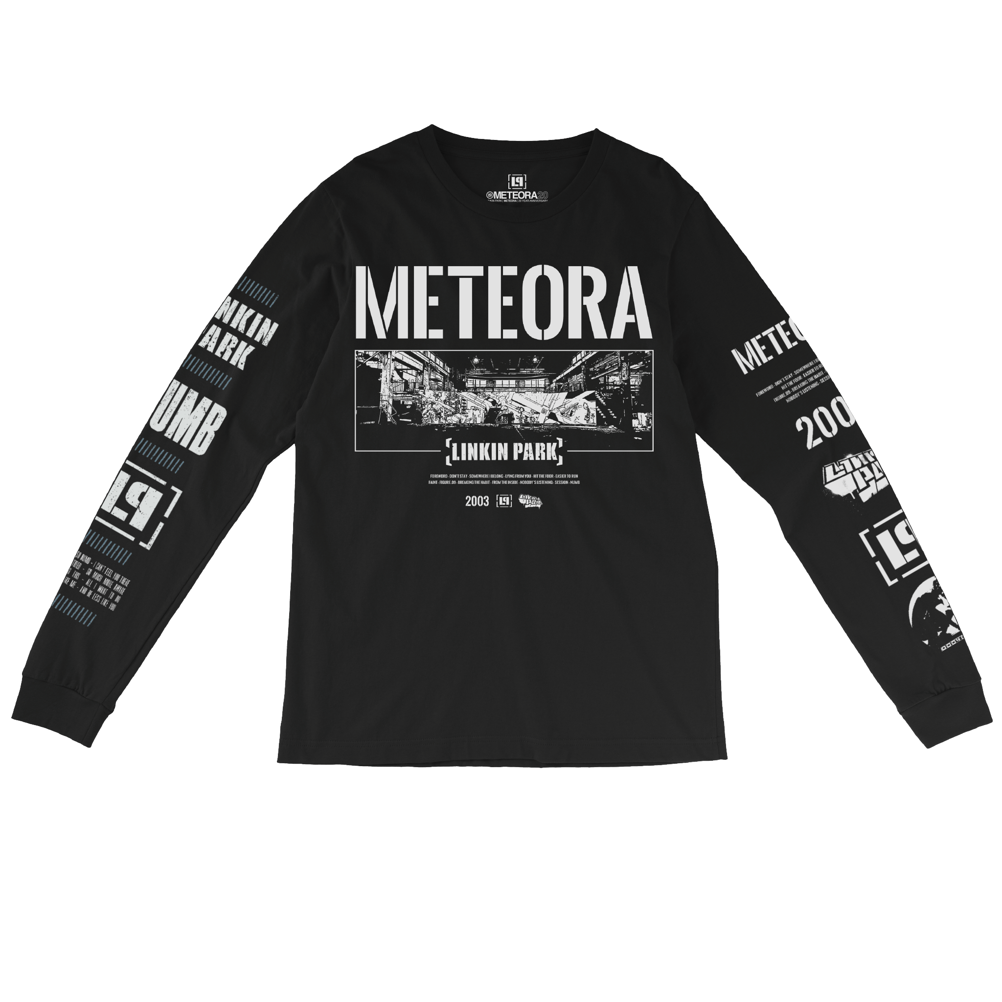 Meteora Wall Art Black Long Sleeve – Linkin Park Store Meteora Wall Art Black Long Sleeve – Linkin Park Store