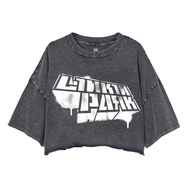 Stencil Oversized Crop Tee | Shirts | Linkin Park Store