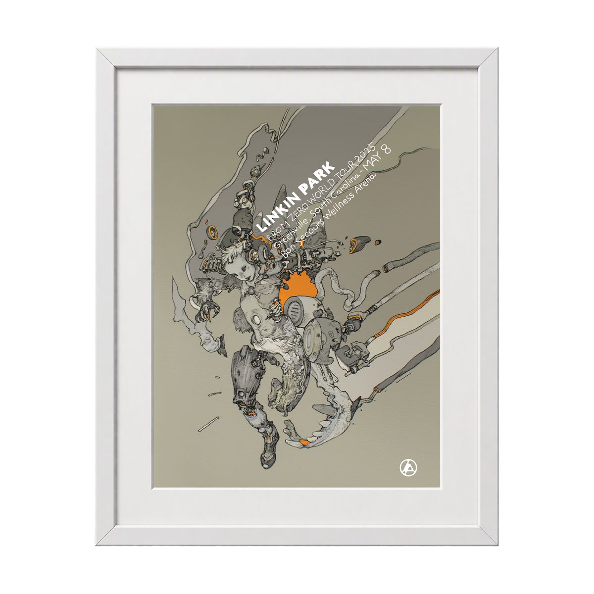 Framed FZ 2025 Tour Greenville Poster (May 8th) with CoA - Katsuya Terada